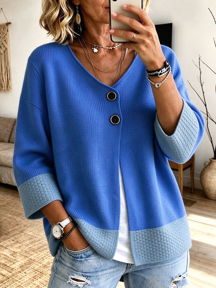 Nadege - Cardigan Décontracté en Maille