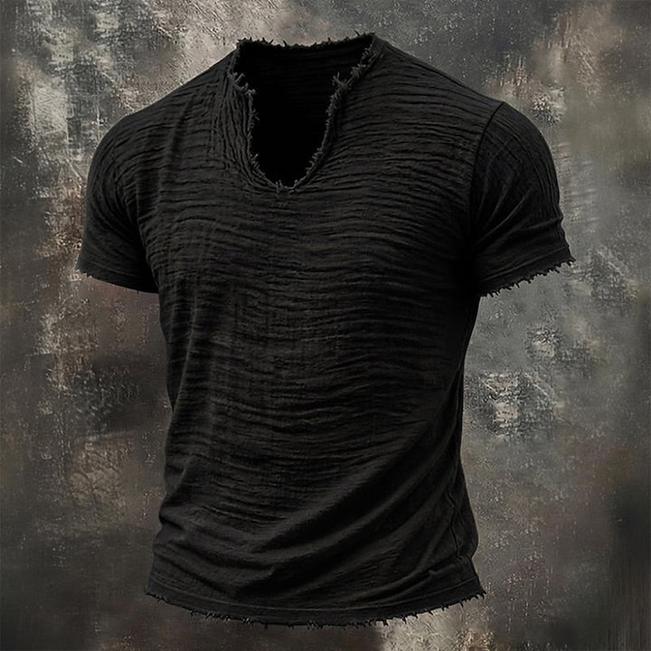 Pavel - T-shirt Vintage À Col en V