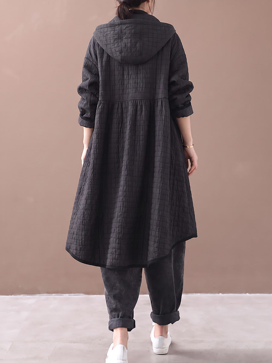 Ookami - Manteau Décontracté Matelassé À Capuche