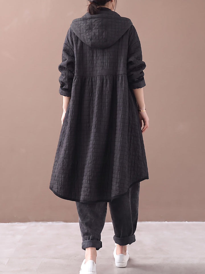 Ookami - Manteau Décontracté Matelassé À Capuche