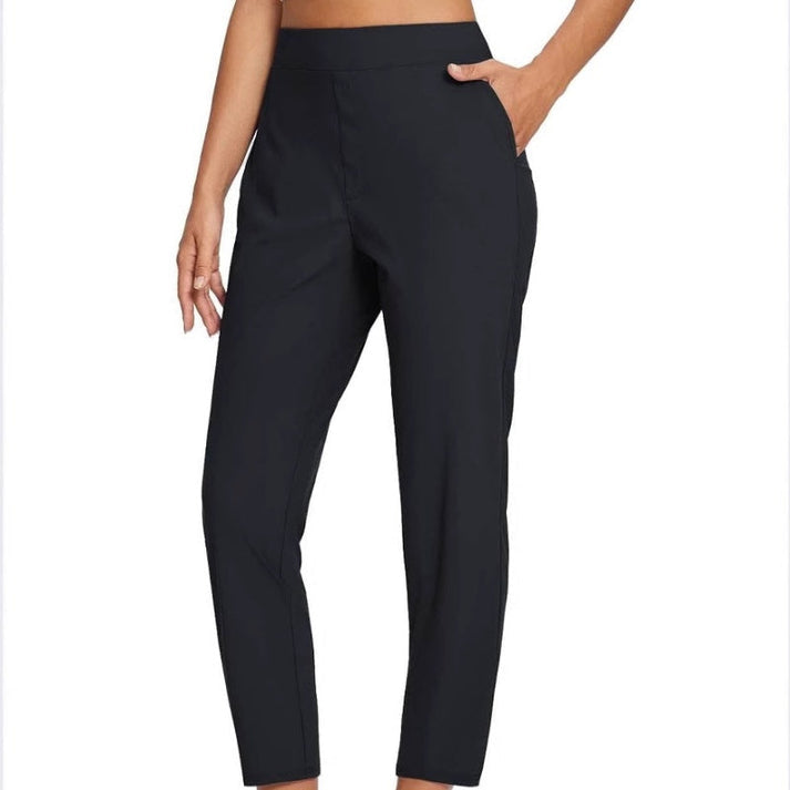 Zaryn - Pantalon Stretch Taille Haute Avec Poche