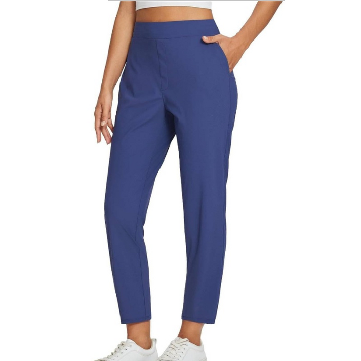 Zaryn - Pantalon Stretch Taille Haute Avec Poche