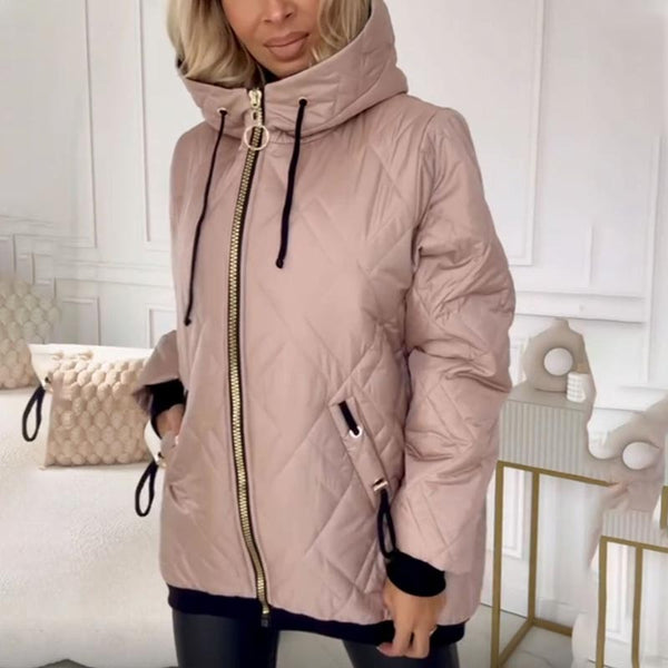 Andisa - Veste D'hiver À Capuche Et Fermeture Éclair