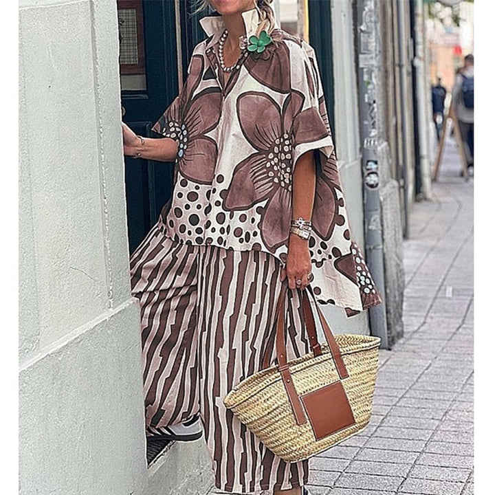 Rozarin - Ensemble 2 Pièces Imprimé Et Élégant