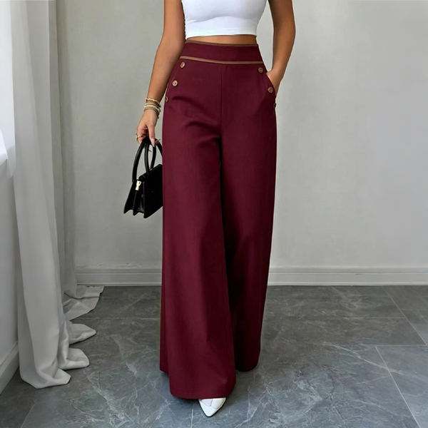 Carline - Pantalon Taille Haute À Jambes Larges