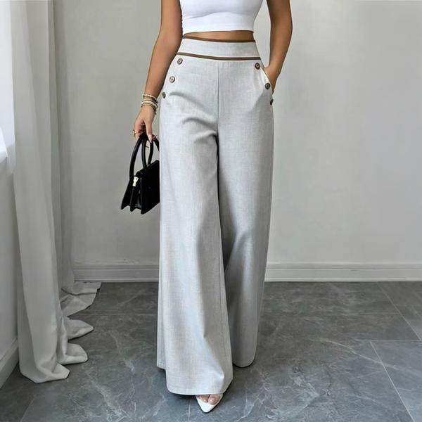 Carline - Pantalon Taille Haute À Jambes Larges