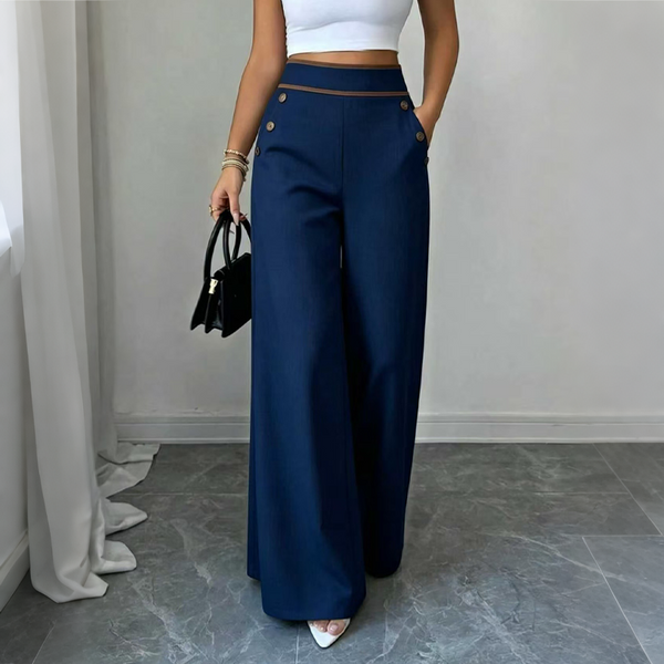 Carline - Pantalon Taille Haute À Jambes Larges