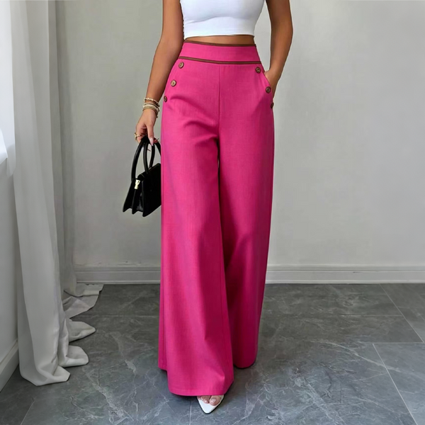 Carline - Pantalon Taille Haute À Jambes Larges