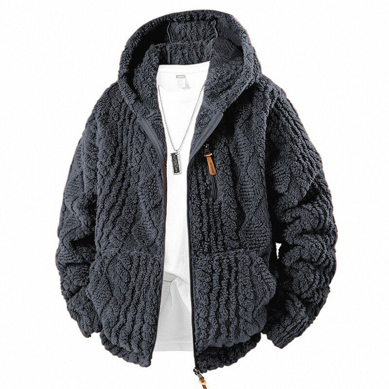 Quinten - Veste Polaire À Capuche Avec Fermeture Éclair Sur Le Devant