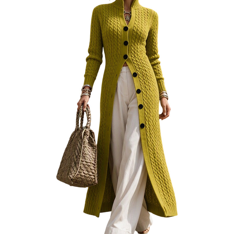 Noreena - Cardigan en Maille Torsadée Avec Fermeture à Boutons
