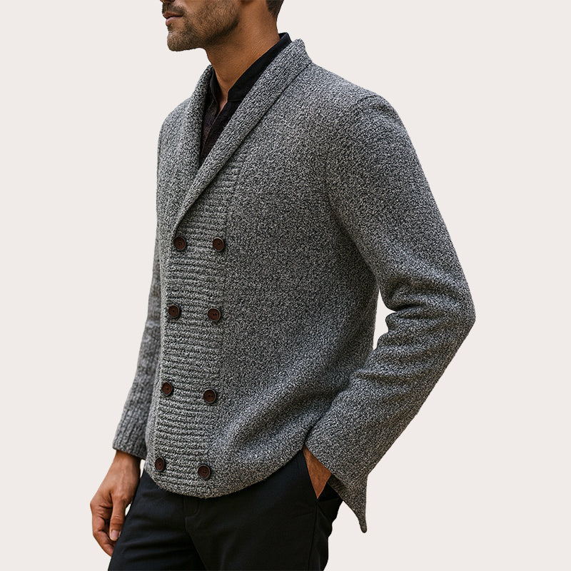 Jibran - Cardigan en Maille À Double Boutonnage