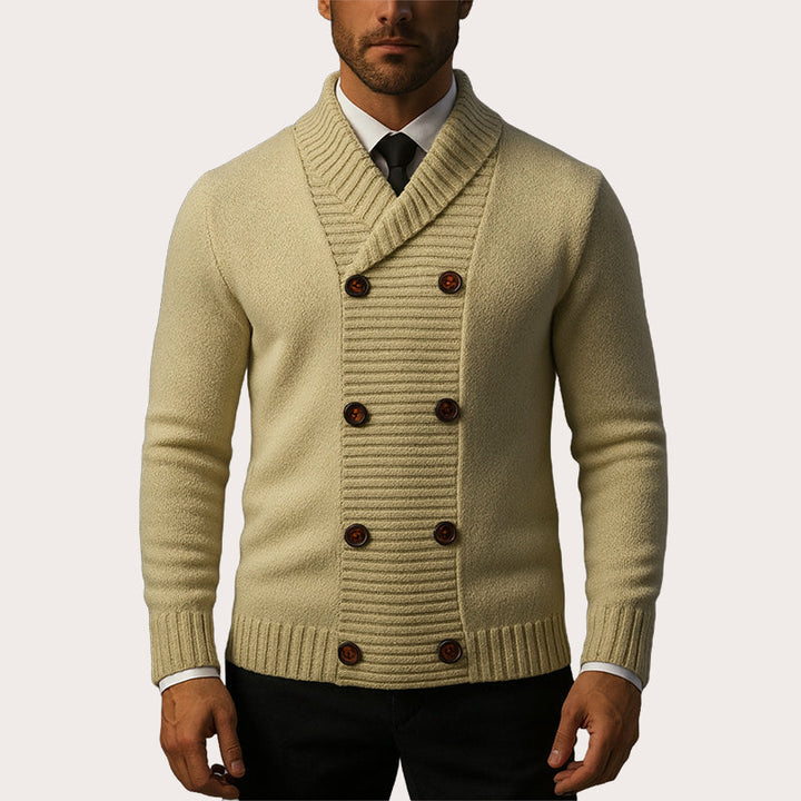 Jibran - Cardigan en Maille À Double Boutonnage