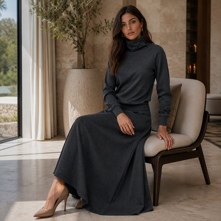 Gizem - Ensemble Polo Et Jupe Maxi
