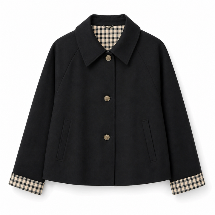 Nebila - Manteau À Simple Boutonnage Et Manches Longues