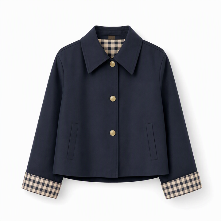 Nebila - Manteau À Simple Boutonnage Et Manches Longues