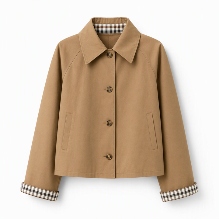 Nebila - Manteau À Simple Boutonnage Et Manches Longues