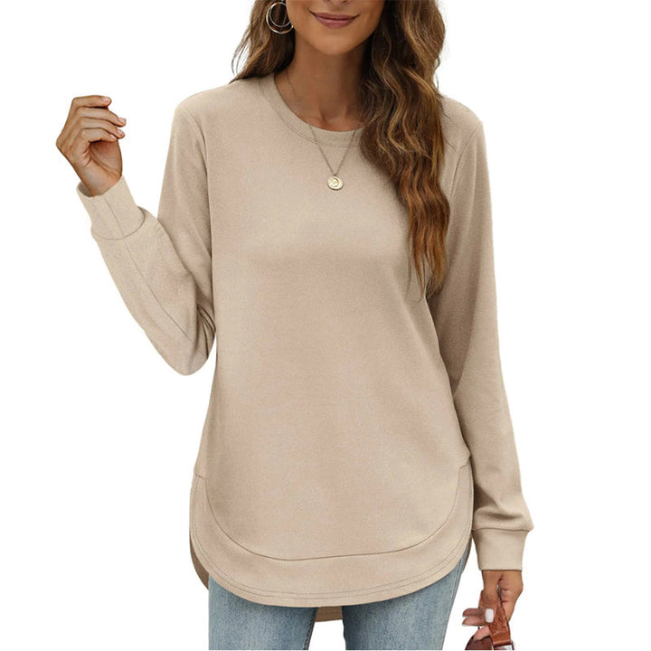 Lizza - Sweat-Shirt À Col Rond Et Ourlet Arrondi