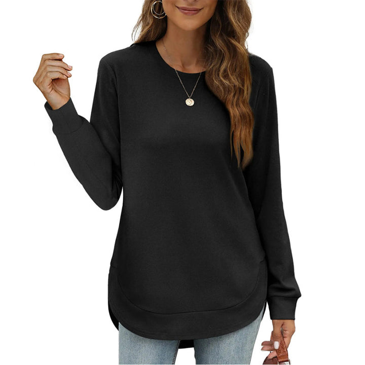 Lizza - Sweat-Shirt À Col Rond Et Ourlet Arrondi