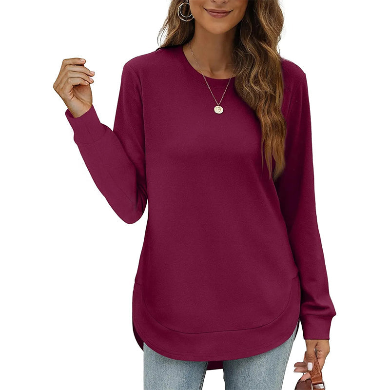 Lizza - Sweat-Shirt À Col Rond Et Ourlet Arrondi