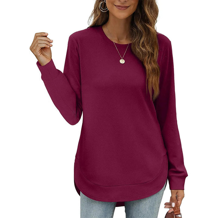 Lizza - Sweat-Shirt À Col Rond Et Ourlet Arrondi