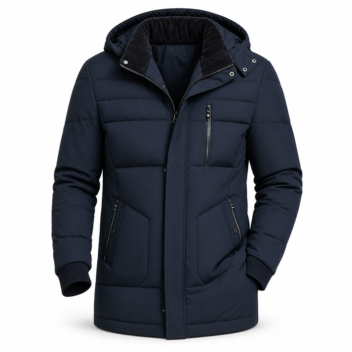 Jahsiah - Manteau D'hiver Doublé en Polaire