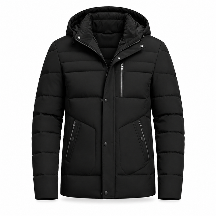 Jahsiah - Manteau D'hiver Doublé en Polaire