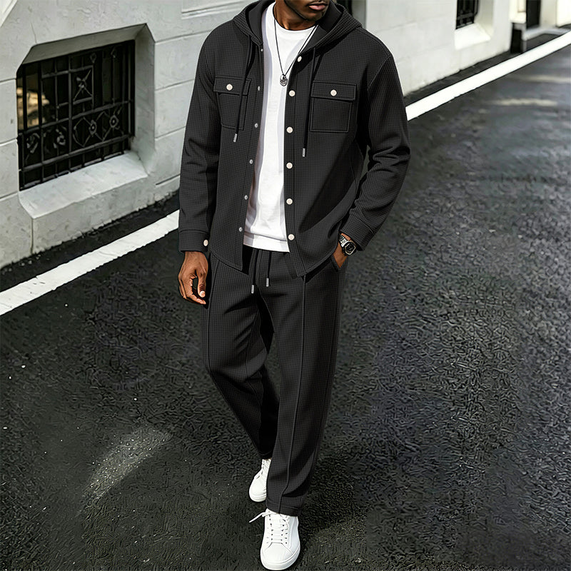 Waylon - Ensemble Veste À Capuche Et Pantalon À Motif Gaufré