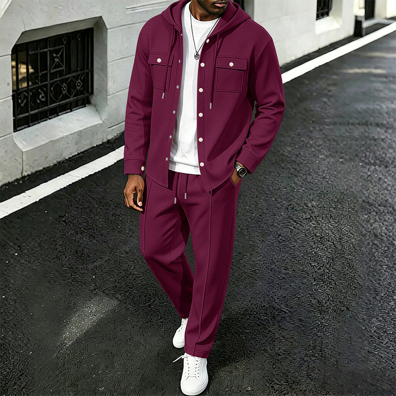 Waylon - Ensemble Veste À Capuche Et Pantalon À Motif Gaufré