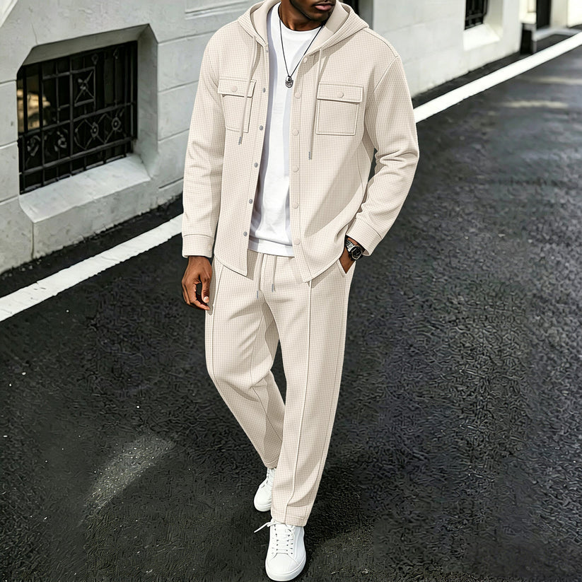 Waylon - Ensemble Veste À Capuche Et Pantalon À Motif Gaufré