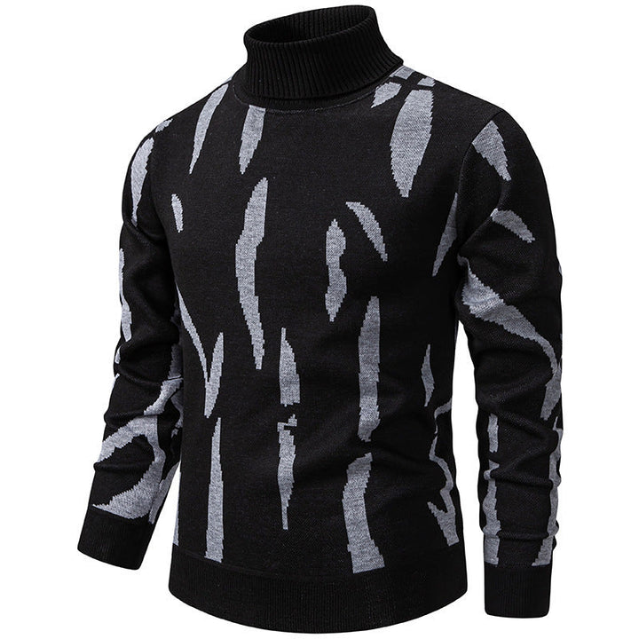 Tyrel - Pull Décontracté en Maille À Imprimé Abstrait