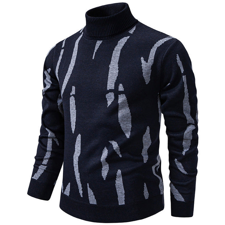 Tyrel - Pull Décontracté en Maille À Imprimé Abstrait