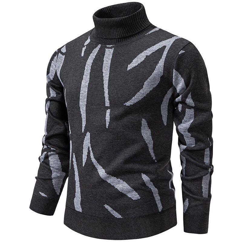 Tyrel - Pull Décontracté en Maille À Imprimé Abstrait