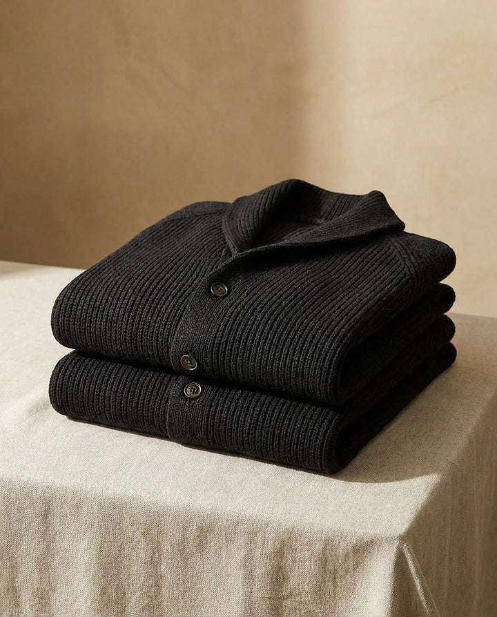 Jirri - Cardigan en Maille À Col Châle Et Boutons
