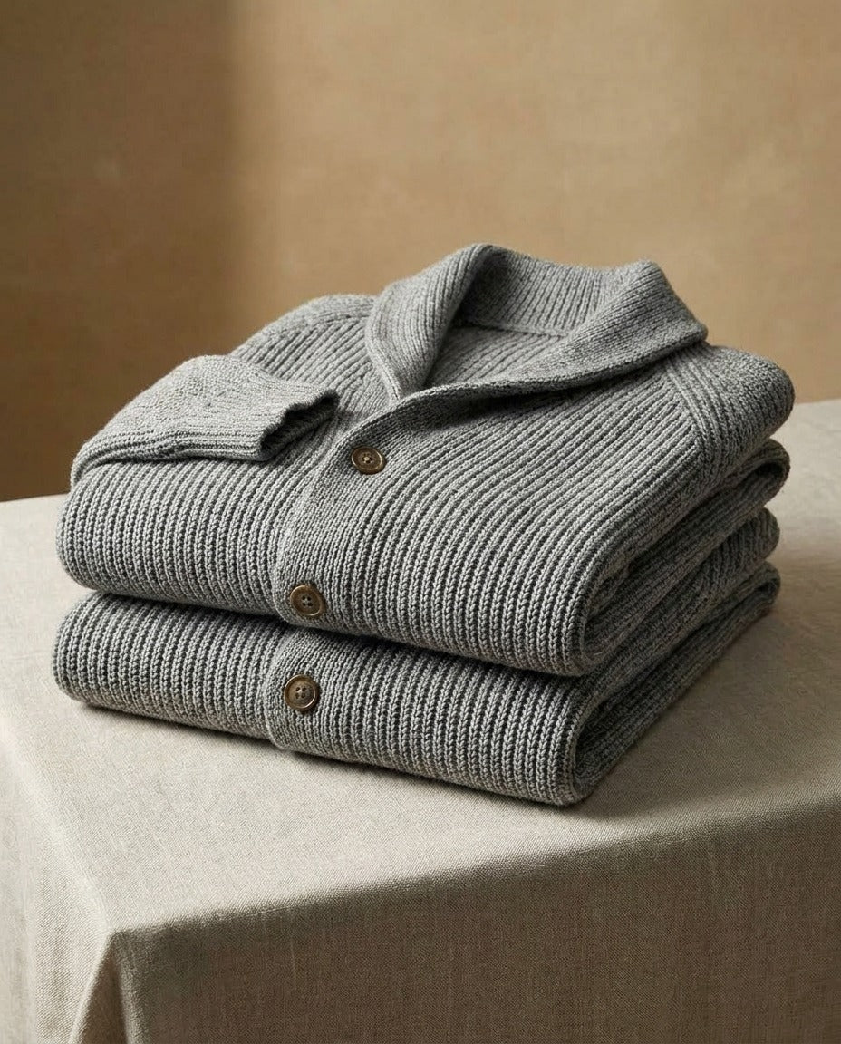 Jirri - Cardigan en Maille À Col Châle Et Boutons