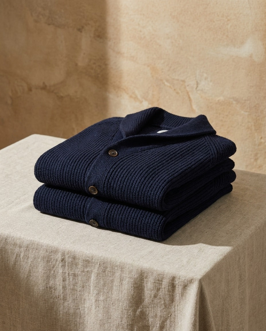 Jirri - Cardigan en Maille À Col Châle Et Boutons