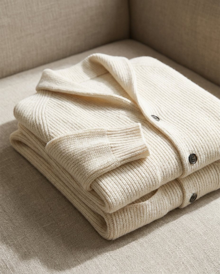 Jirri - Cardigan en Maille À Col Châle Et Boutons