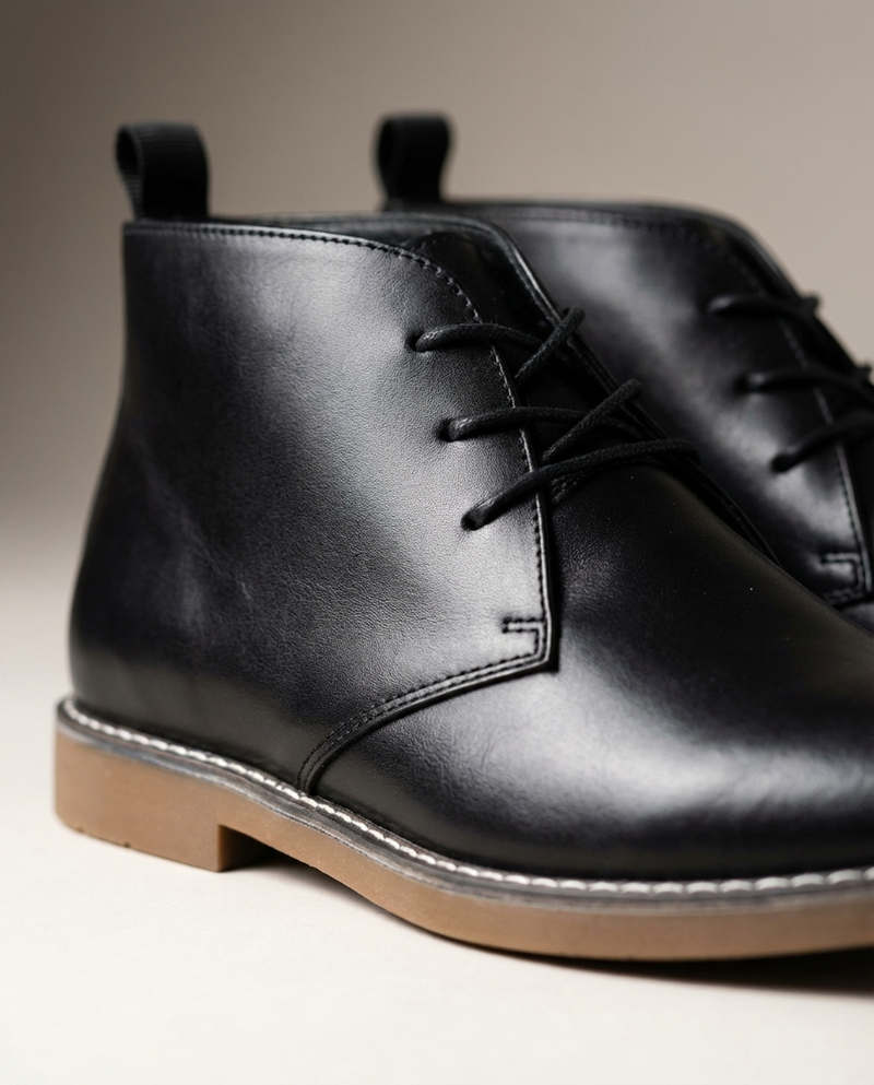 Mathyas -   Bottines Chukka en Cuir à Lacets