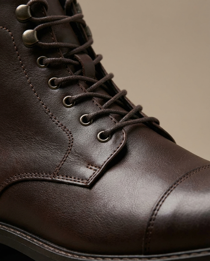 Andersan - Bottines en Cuir à Lacets
