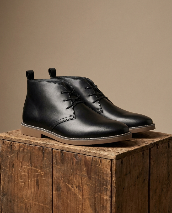 Mathyas -   Bottines Chukka en Cuir à Lacets