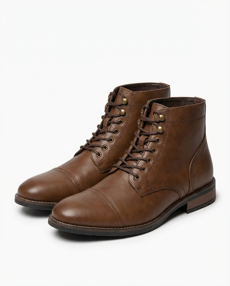 Andersan - Bottines en Cuir à Lacets