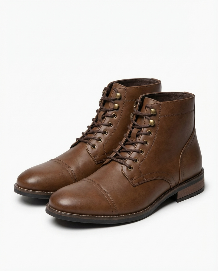 Andersan - Bottines en Cuir à Lacets